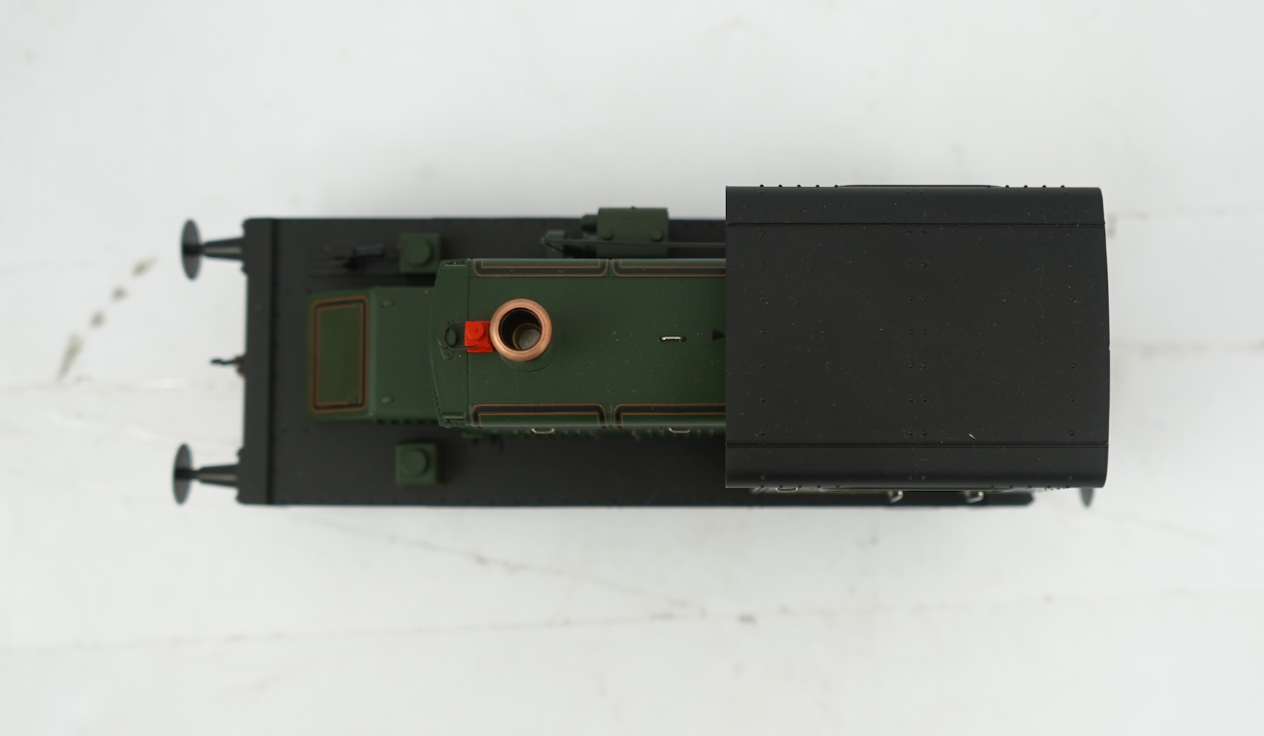 A boxed 0 Gauge Ixion (IOD-GWR) model of GWR No.1, Fowler 0-4-0 diesel mechanical locomotive, powered for two rail operation, with detailing elements.